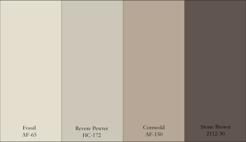 Monocromático beige y marrón
