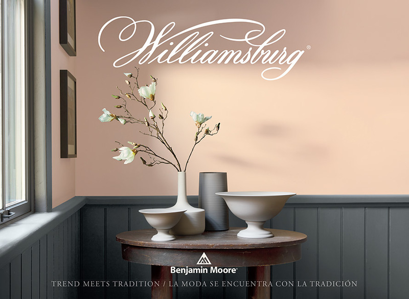 Folleto de la colección de colores de pintura Williamsburg®