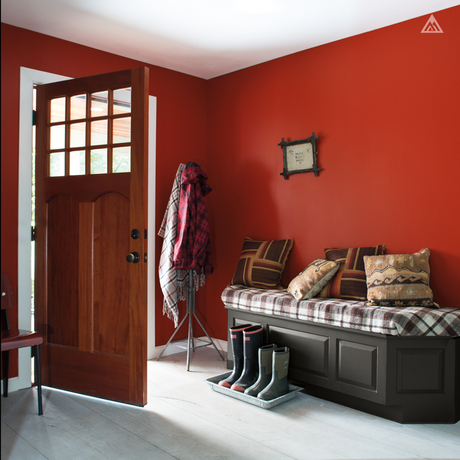 A bright, inviting hue like Smoldering Red 2007-10 is perfect for creating an energizing space