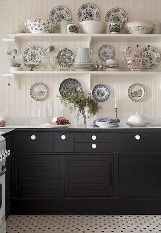 Muebles de cocina pintados en color Jet Black 2120-10
